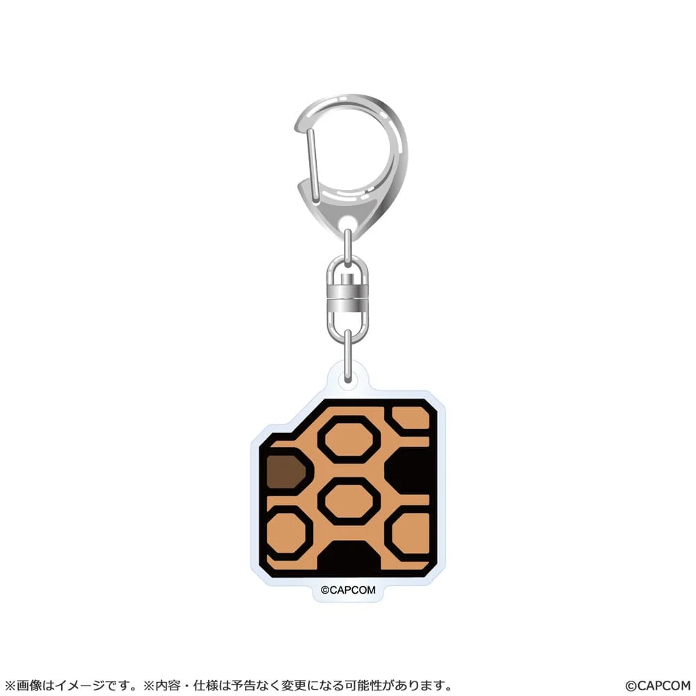 Monster Hunter Wilds Item icon Acrylic Keychain - 1 Unidade Aleatória